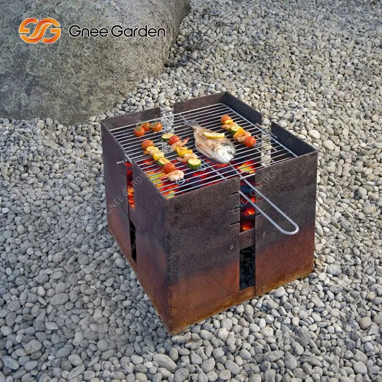 コールテンスチール製チャコールグリル