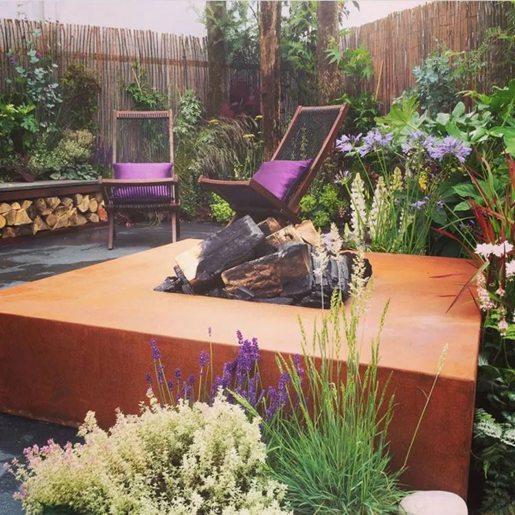 コールテンスチール製ファイヤーボウル