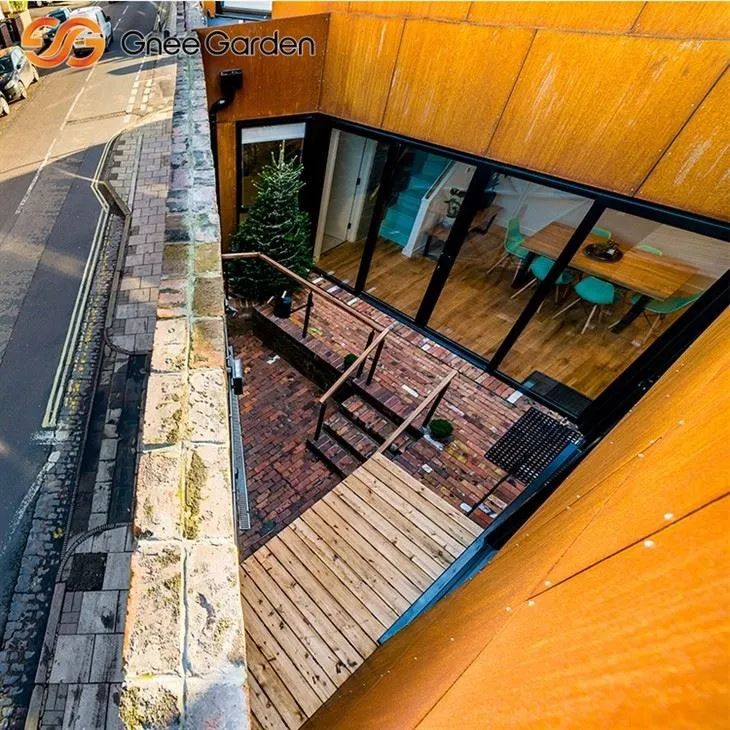 ファサードパネルコルテンスチール腐食耐性