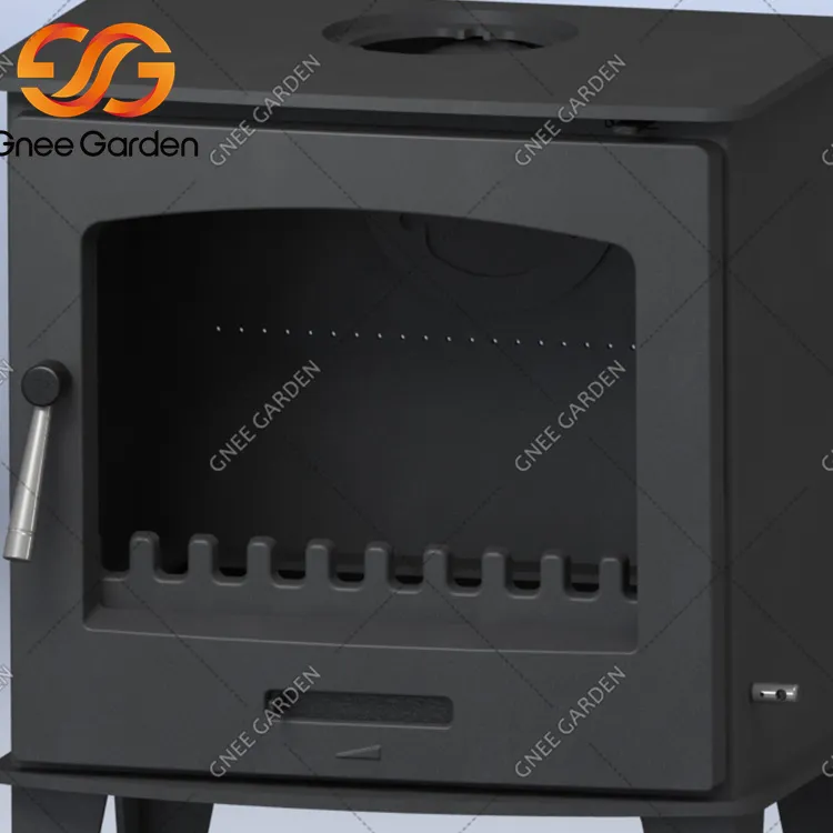 煙突付き自立式薪ストーブ