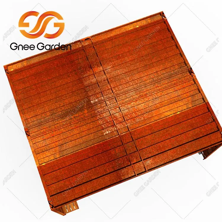 モダンな金属製ガーデンパーゴラ