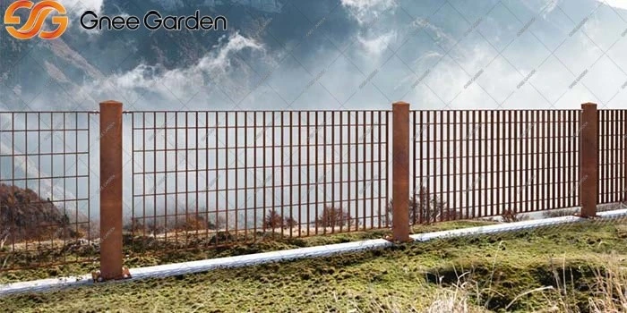 Corten steel fencing panels Corten steel fencing panels