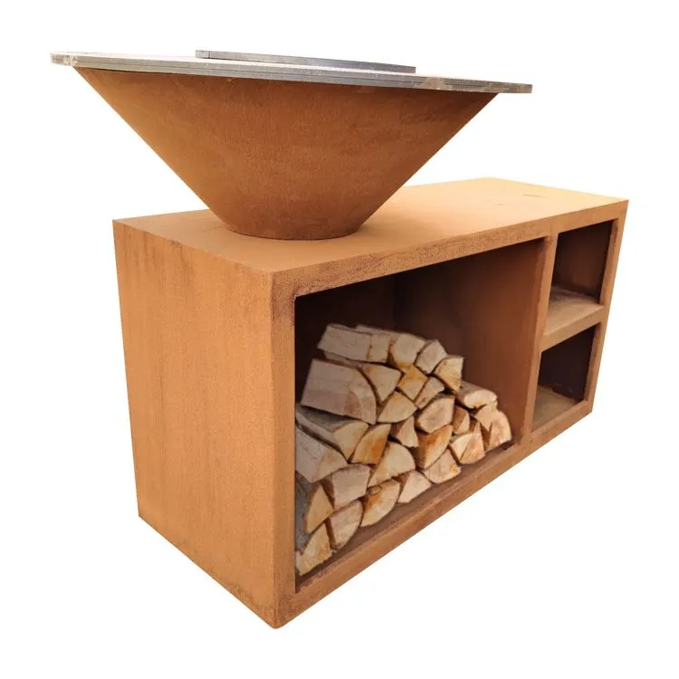 屋外バーベキューラスティコルテンスチール