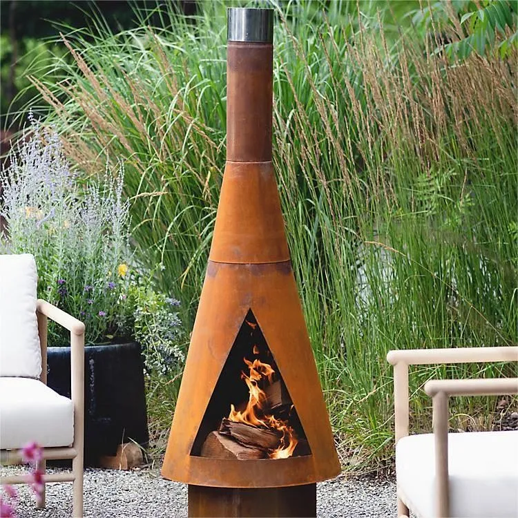Outdoor Fireplace Corten Steel Fire Pits