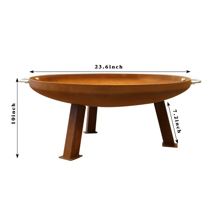 屋外用スチール製ファイヤーバーナー