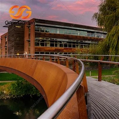 コールテン鋼の強力なメタルガーデンブリッジ