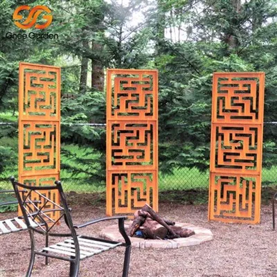 レーザー カッター コルテン鋼パネル