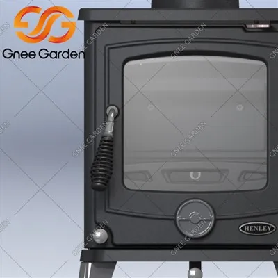 古い鋳鉄製の薪ストーブ