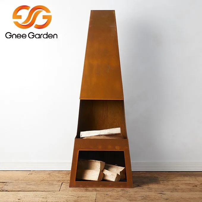 耐候性鋼鉋屋外暖炉